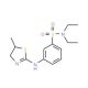N,N-Diethyl-3-(5-methyl-4,5-dihydro-thiazol-2-ylamino)-benzenesulfonamide - chemical structure image