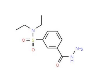 N,N-Diethyl-3-hydrazinocarbonyl-benzenesulfonamide (CAS 96134-80-4) - chemical structure image