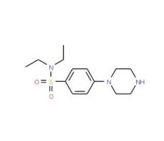 N,N-Diethyl-4-piperazin-1-yl-benzenesulfonamide - chemical structure image