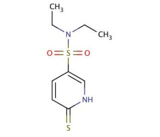 N,N-diethyl-6-mercaptopyridine-3-sulfonamide - chemical structure image