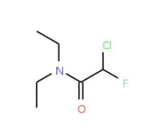 N,N-Diethyl chlorofluoroacetamide (CAS 364-94-3) - chemical structure image