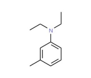 N,N-diethyl-N-(3-methylphenyl)amine (CAS 91-67-8) - chemical structure image