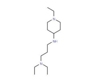 N,N-Diethyl-N&prime;-(1-ethyl-piperidin-4-yl)-propane-1,3-diamine - chemical structure image