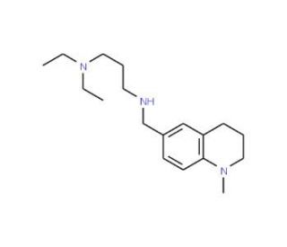 N,N-Diethyl-N&prime;-[(1-methyl-1,2,3,4-tetrahydro-quinolin-6-yl)methyl]propane-1,3-diamine - chemical structure image