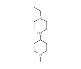 N,N-Diethyl-N&prime;-(1-methyl-piperidin-4-yl)-ethane-1,2-diamine - chemical structure image