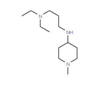 N,N-Diethyl-N&prime;-(1-methyl-piperidin-4-yl)-propane-1,3-diamine - chemical structure image