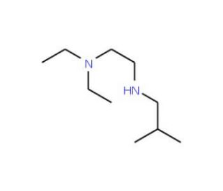 N,N-diethyl-N&prime;-isobutylethane-1,2-diamine - chemical structure image