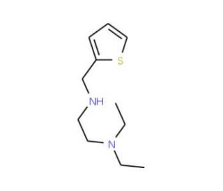 N,N-diethyl-N&prime;-(thien-2-ylmethyl)ethane-1,2-diamine - chemical structure image