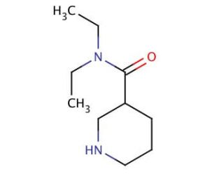 N,N-Diethylnipecotamide (CAS 3367-95-1) - chemical structure image