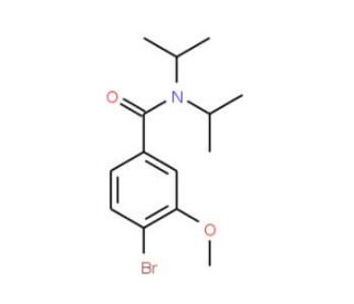 N,N-Diisopropyl 4-bromo-3-methoxybenzamide (CAS 1072944-37-6) - chemical structure image
