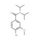 N,N-Diisopropyl 4-bromo-3-methoxybenzamide (CAS 1072944-37-6) - chemical structure image