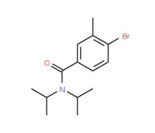 N,N-Diisopropyl-4-bromo-3-methylbenzamide (CAS 52010-31-8) - chemical structure image