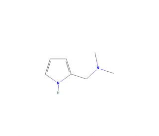 N,N-dimethyl-1-(1H-pyrrol-2-yl)methanamine (CAS 14745-84-7) - chemical structure image
