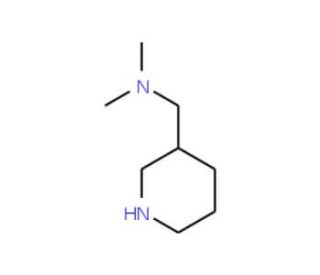 N,N-Dimethyl-1-piperidin-3-ylmethanamine (CAS 90203-05-7) - chemical structure image