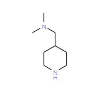 N,N-Dimethyl-1-piperidin-4-ylmethanamine (CAS 138022-00-1) - chemical structure image