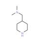 N,N-Dimethyl-1-piperidin-4-ylmethanamine (CAS 138022-00-1) - chemical structure image