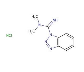 N,N-Dimethyl-1H-benzotriazole-1-carboximidamide Monohydrochloride (CAS 827042-23-9) - chemical structure image