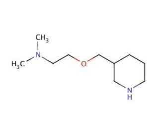 N,N-Dimethyl-2-(3-piperidinylmethoxy)-1-ethanamine - chemical structure image