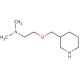 N,N-Dimethyl-2-(3-piperidinylmethoxy)-1-ethanamine - chemical structure image