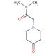 N,N-dimethyl-2-(4-oxopiperidin-1-yl)acetamide - chemical structure image