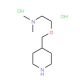 N,N-Dimethyl-2-(4-piperidinylmethoxy)-1-ethanamine dihydrochloride - chemical structure image