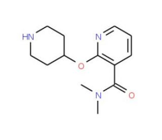 N,N-Dimethyl-2-(4-piperidinyloxy)benzamide (CAS 902837-08-5) - chemical structure image