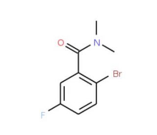 N,N-Dimethyl 2-bromo-5-fluorobenzamide (CAS 951884-08-5) - chemical structure image