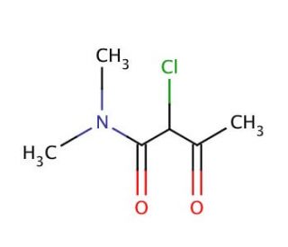 N,N-Dimethyl-2-chloroacetoacetamide (CAS 5810-11-7) - chemical structure image