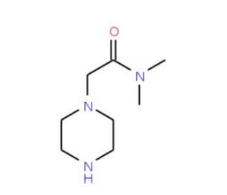 N,N-Dimethyl-2-piperazin-1-ylacetamide (CAS 39890-43-2) - chemical structure image