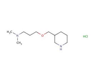N,N-Dimethyl-3-(3-piperidinylmethoxy)-1-propanamine hydrochloride - chemical structure image