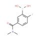 N,N-Dimethyl 3-borono-4-fluorobenzamide (CAS 874289-46-0) - chemical structure image
