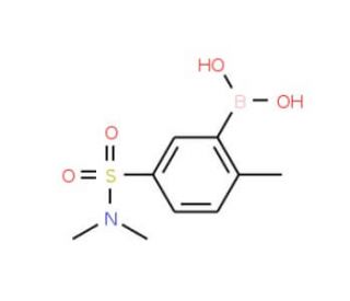 N,N-Dimethyl 3-borono-4-methylbenzenesulfonamide (CAS 871332-99-9) - chemical structure image