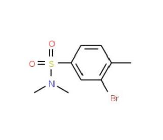 N,N-Dimethyl 3-bromo-4-methylbenzenesulfonamide (CAS 850429-72-0) - chemical structure image