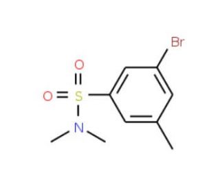 N,N-Dimethyl 3-bromo-5-methylbenzenesulfonamide (CAS 1020252-92-9) - chemical structure image