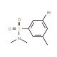 N,N-Dimethyl 3-bromo-5-methylbenzenesulfonamide (CAS 1020252-92-9) - chemical structure image