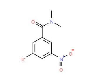 N,N-Dimethyl 3-bromo-5--nitrobenzamide (CAS 929000-26-0) - chemical structure image