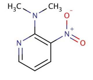 N,N-Dimethyl-3-nitropyridin-2-amine (CAS 5028-23-9) - chemical structure image