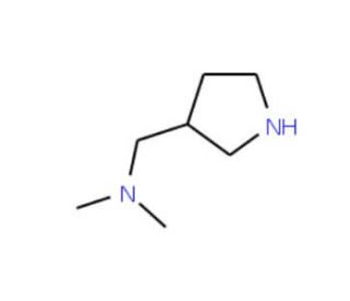 N,N-Dimethyl(3-pyrrolidinyl)methanamine (CAS 99724-17-1) - chemical structure image