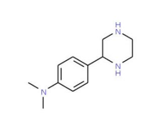 N,N-Dimethyl-4-(2-piperazinyl)aniline (CAS 904814-36-4) - chemical structure image