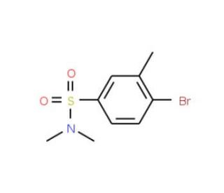 N,N-Dimethyl 4-bromo-3-methylbenzenesulphonamide (CAS 849532-31-6) - chemical structure image