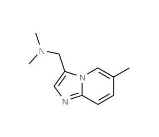 N,N-Dimethyl(6-methylimidazo[1,2-a]pyridin-3-yl)-methanamine - chemical structure image