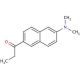 N,N-Dimethyl-6-propionyl-2-naphthylamine (CAS 70504-01-7) - chemical structure image