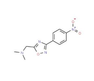 N,N-dimethyl-N-{[3-(4-nitrophenyl)-1,2,4-oxadiazol-5-yl]methyl}amine - chemical structure image