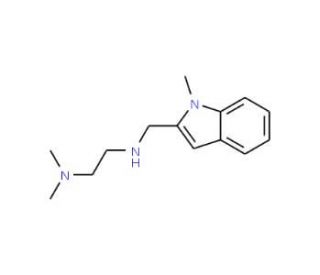 N,N-Dimethyl-N&prime;-[(1-methyl-1H-indol-2-yl)-methyl]ethane-1,2-diamine (CAS 915921-74-3) - chemical structure image