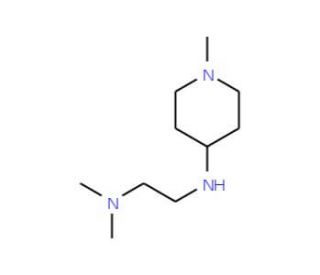N,N-Dimethyl-N&prime;-(1-methyl-piperidin-4-yl)-ethane-1,2-diamine - chemical structure image