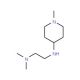 N,N-Dimethyl-N′-(1-methyl-piperidin-4-yl)-ethane-1,2-diamine - chemical structure image