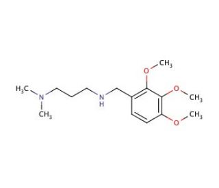 N,N-Dimethyl-N&prime;-(2,3,4-trimethoxy-benzyl)-propane-1,3-diamine - chemical structure image