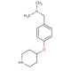 N,N-Dimethyl[4-(4-piperidinyloxy)phenyl]-methanamine - chemical structure image