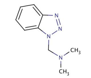 N,N-Dimethylbenzotriazolemethanamine, mixture of Bt1 and Bt2 isomers (CAS 57684-30-7) - chemical structure image