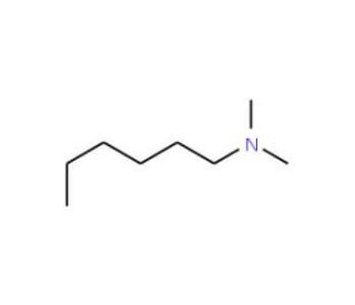 N,N-Dimethylhexylamine (CAS 4385-04-0) - chemical structure image
